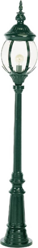 Klassisk stolpelampe Janeiro, grønn