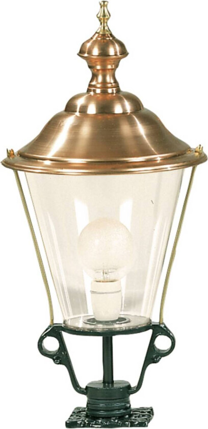 Stibelysning K3b med kobberdeksel, grønn