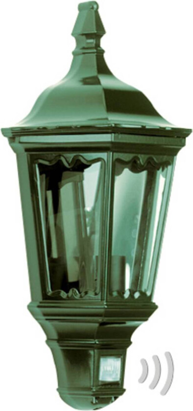 Praktisk utendørs vegglampe Ancona, grønn