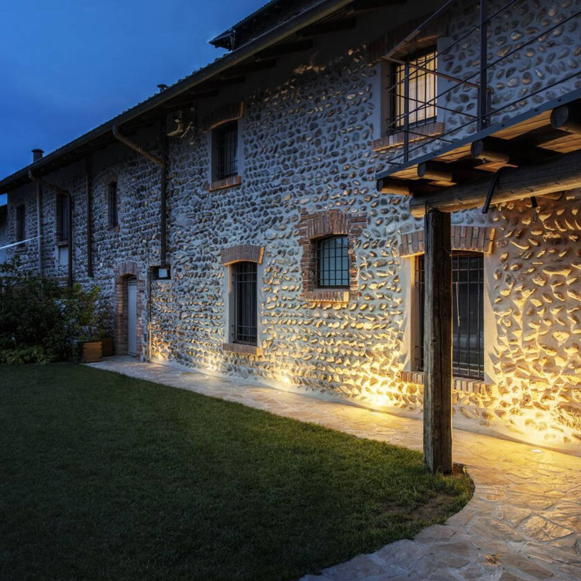 Dasar Flat 120 LED-gulvlampe for innfelt montering, 3000 K