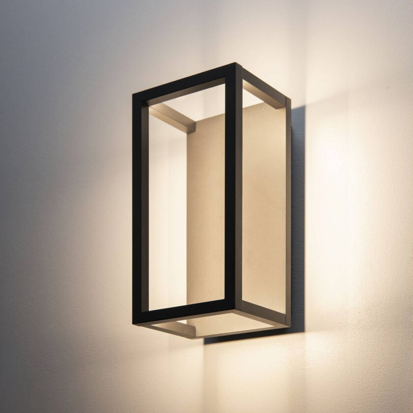 Quadrulo LED indirekte utendørs LED-vegglampe i antrasitt