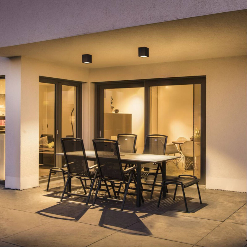 Big Theo LED utendørs taklampe, antrasitt