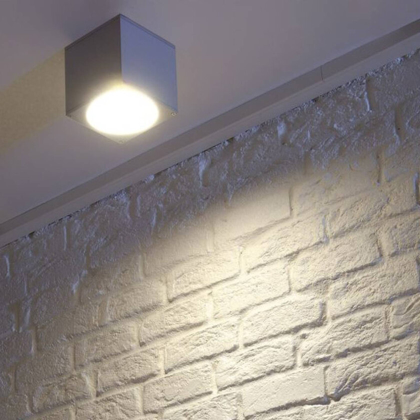 Big Theo utendørs taklampe, grå