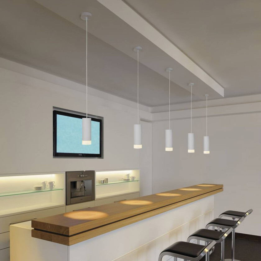 Astina pendellampe, matt hvit