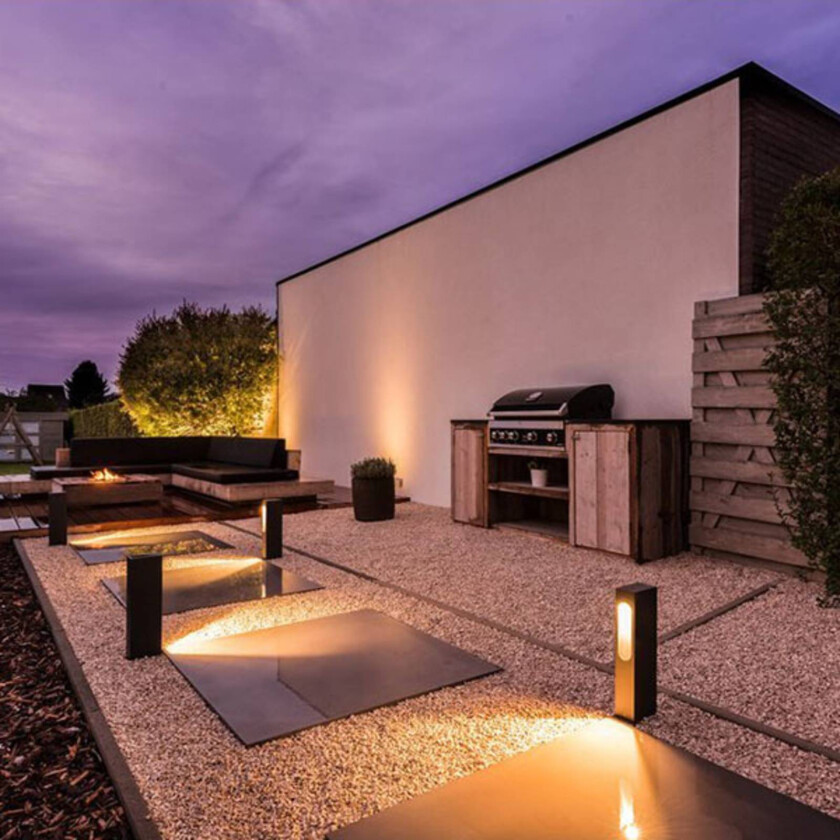 Slotbox LED-sokkellampe, høyde 40 cm