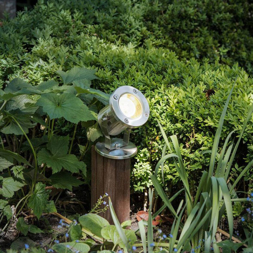 Nautilus utendørs spotlight, rustfritt stål