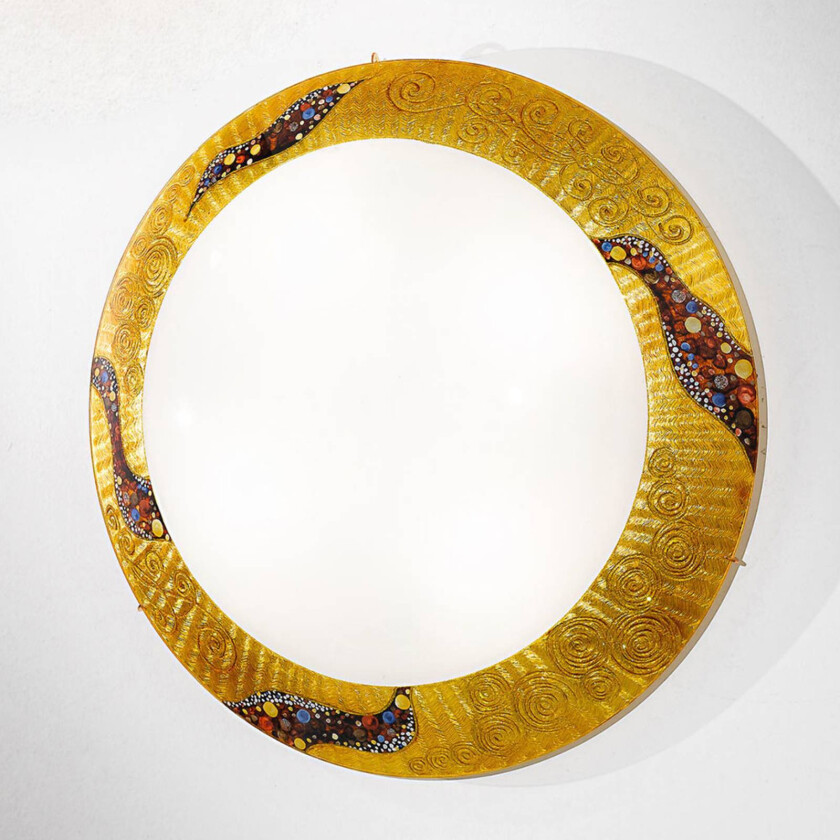 Serena Kiss Gold vegglampe 24 ct, Ø 50 cm