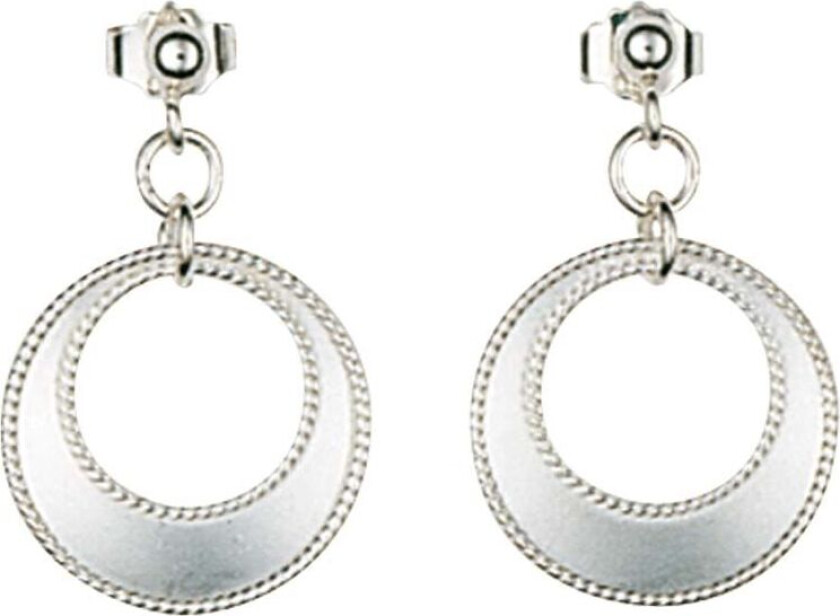 Øredobber Nedre Buskerud i 830 hvitt sølv