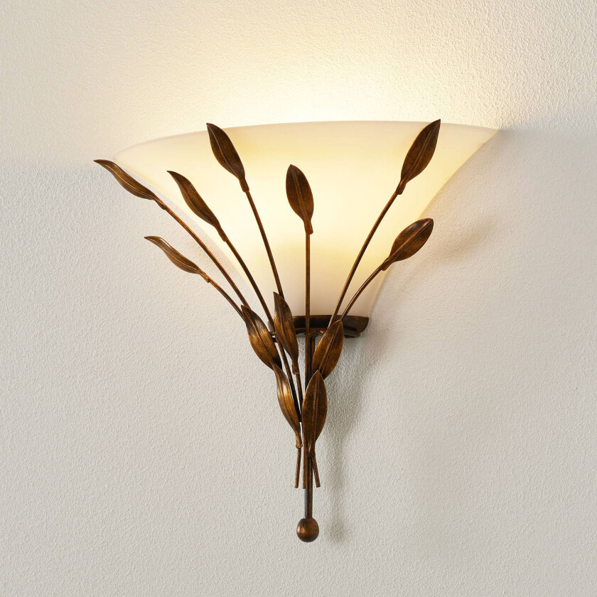 CAMPANA-vegglampe med bladdekorasjon