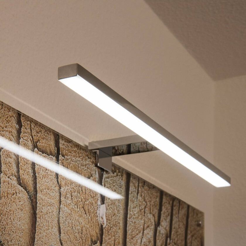 Dorisa LED-klemmevegglampe bredde 50 cm krom