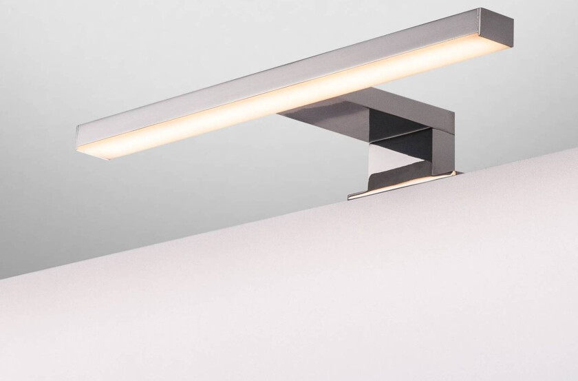 Dorisa LED-klemmevegglampe bredde 30 cm krom