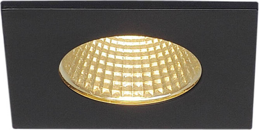 Patta-I LED-downlight kantet, matt svart