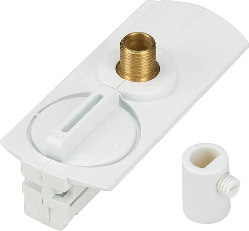 1-faset pendeladapter, hvit