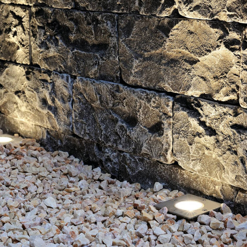 Dasar 115 vinklet innfelt gulvlampe GU10