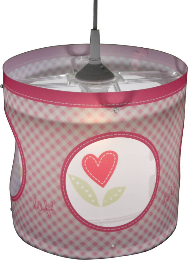 Roterende pendellampe Lief for Girs, rosa