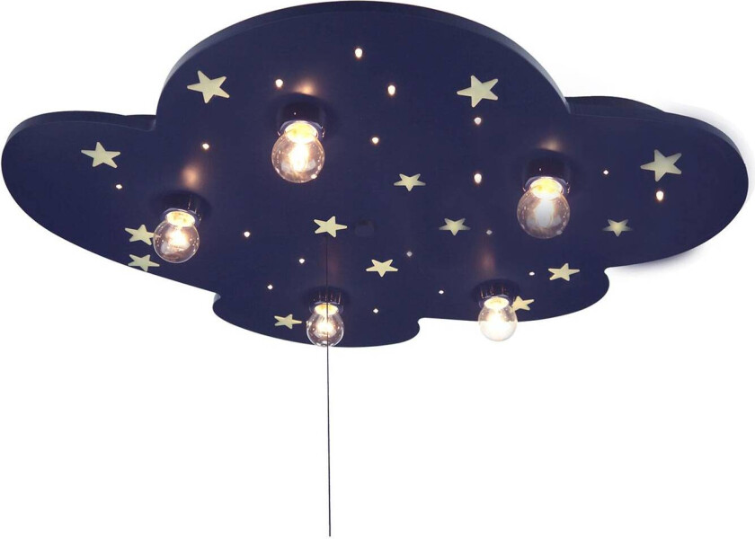 Fluorescerende taklampe WOLKE XXL, 5 lyskilder