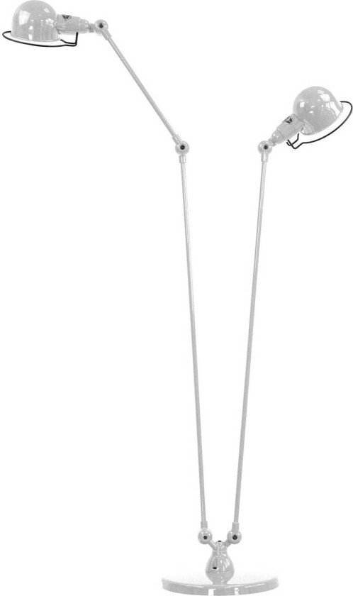 Signal SI8380 gulvlampe, 2 lys sølvgrå