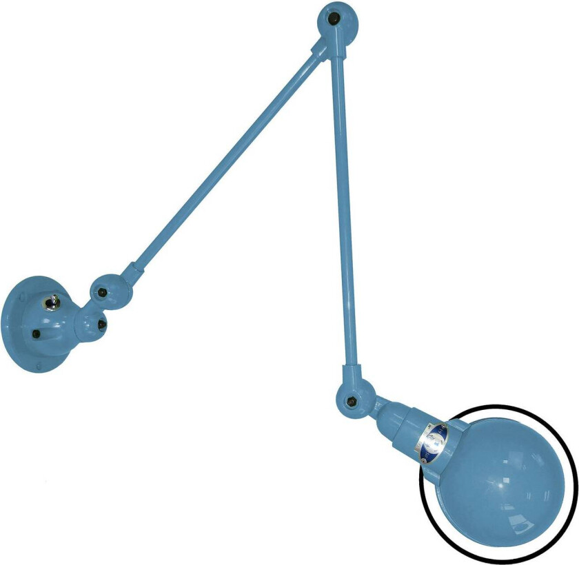 Signal SI331 vegglampe 2 lag arm blå