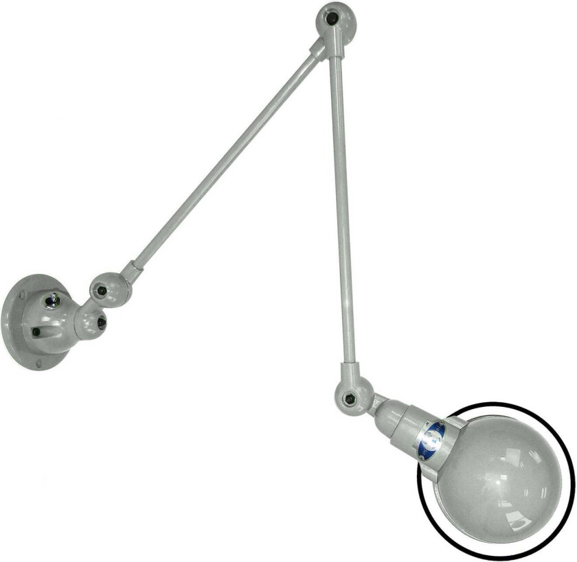 Signal SI331 vegglampe 2 lag arm sølvgrå