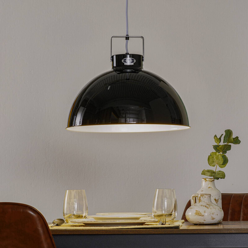 Dante D450 hengelampe, svart, Ø 45 cm