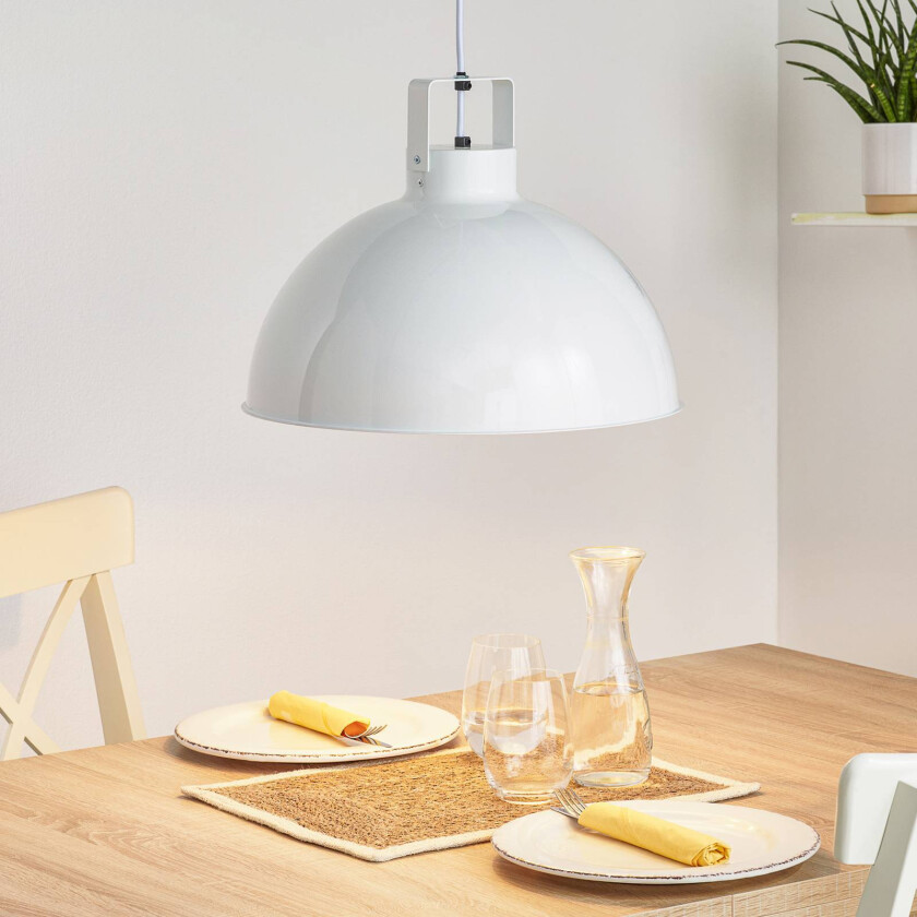 Dante D450 hengelampe, hvit, Ø 45 cm