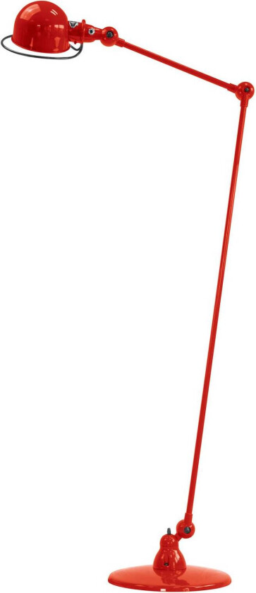 Loft D1240 gulvlampe med leddarm, rød