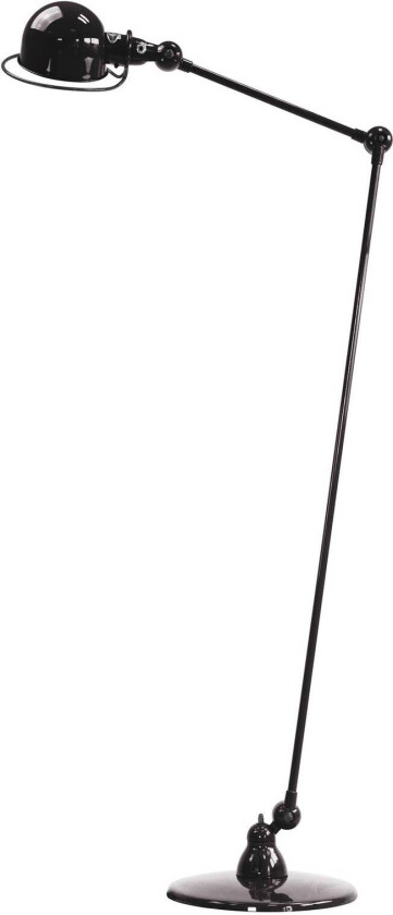 Loft D1240 gulvlampe med leddarm, svart