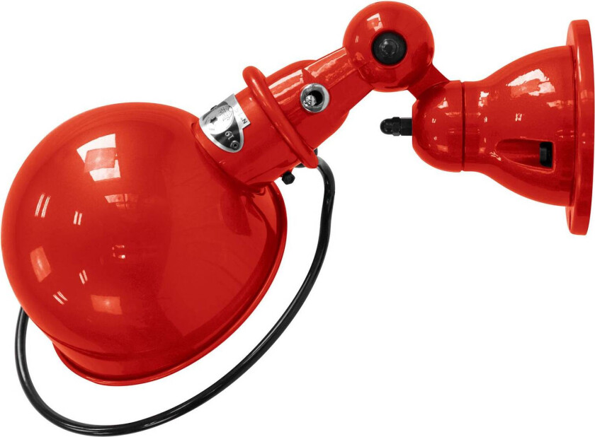 Loft D1000 vegglampe, industriell rød