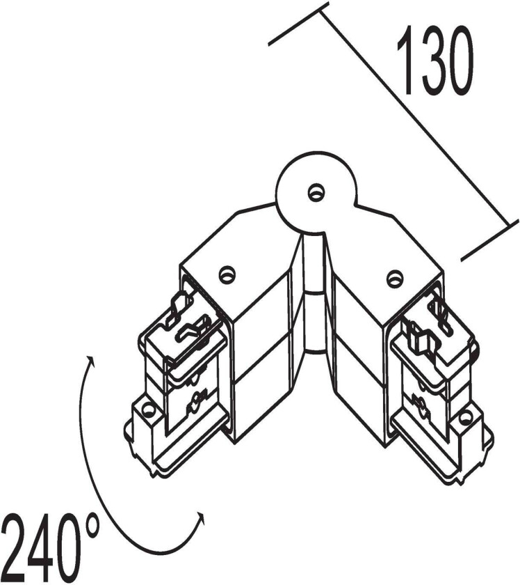 dreiekontakt, 3-faset system, LKM, svart