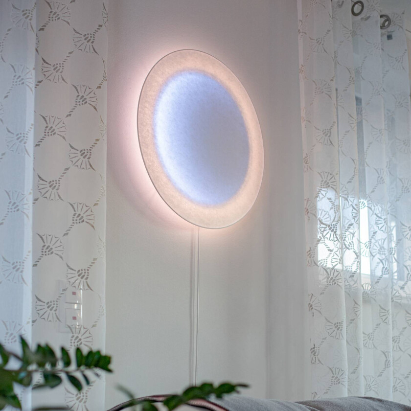 MOODMOON LED-vegglampe, RGBW, rund