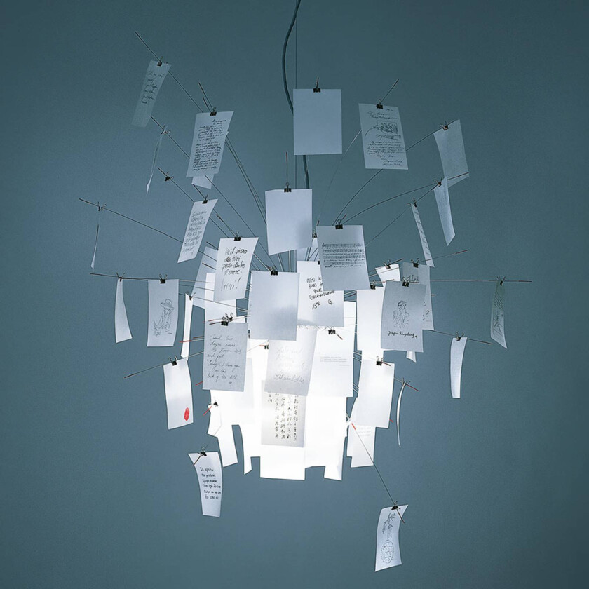 Designer-pendellampe Zettel'z 6, individuell form