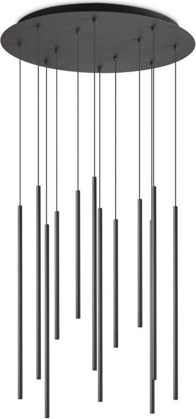 Ideal Lux Filo LED-hengelampe 12 lyskilder svart