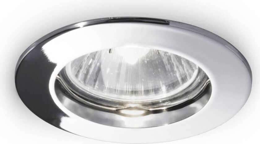 Innebygget taklampe Jazz, rund, GU10, krom