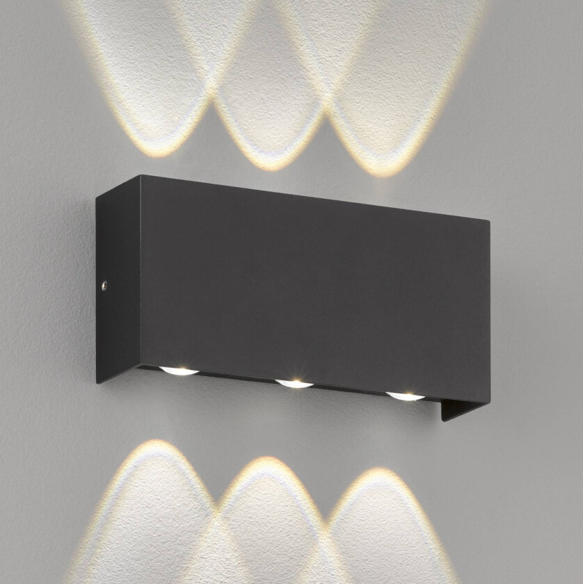 Nairobi utendørs LED-vegglampe, svart