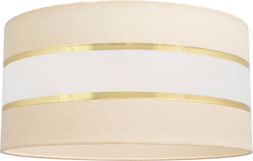 Lampeskjerm Helen E27 Ø40/Høyde 20cm krem/gull