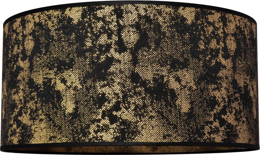 Lampeskjerm Abba E27 Ø 40/høyde 20cm svart/gull