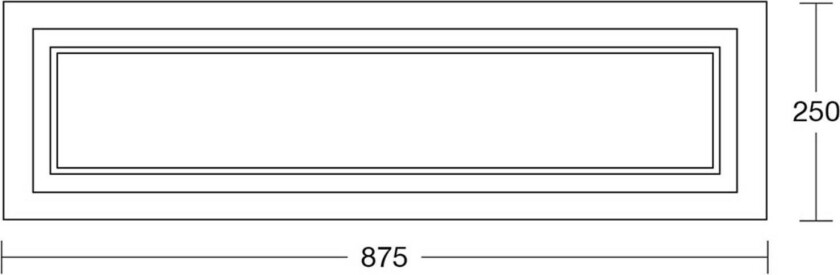 Otto O taklampe firkant valnøtt