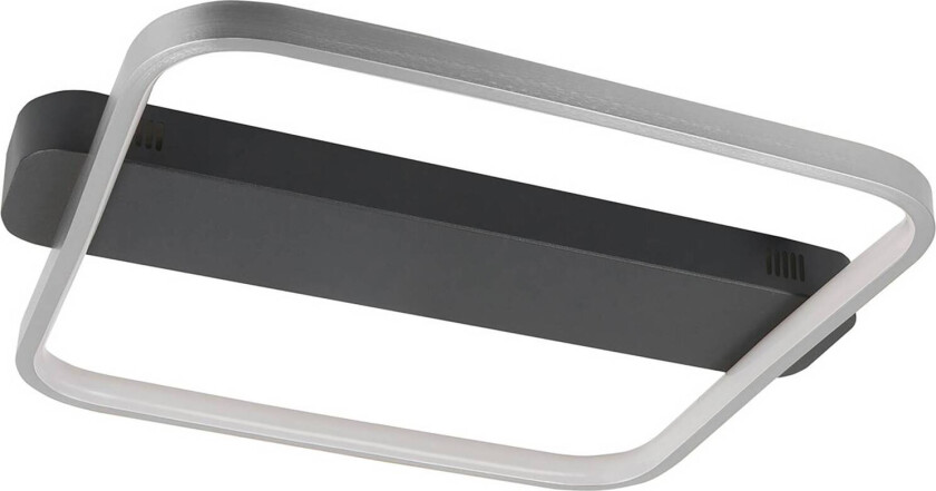 LED-taklampe Ascona, svart/nikkel, 28 W