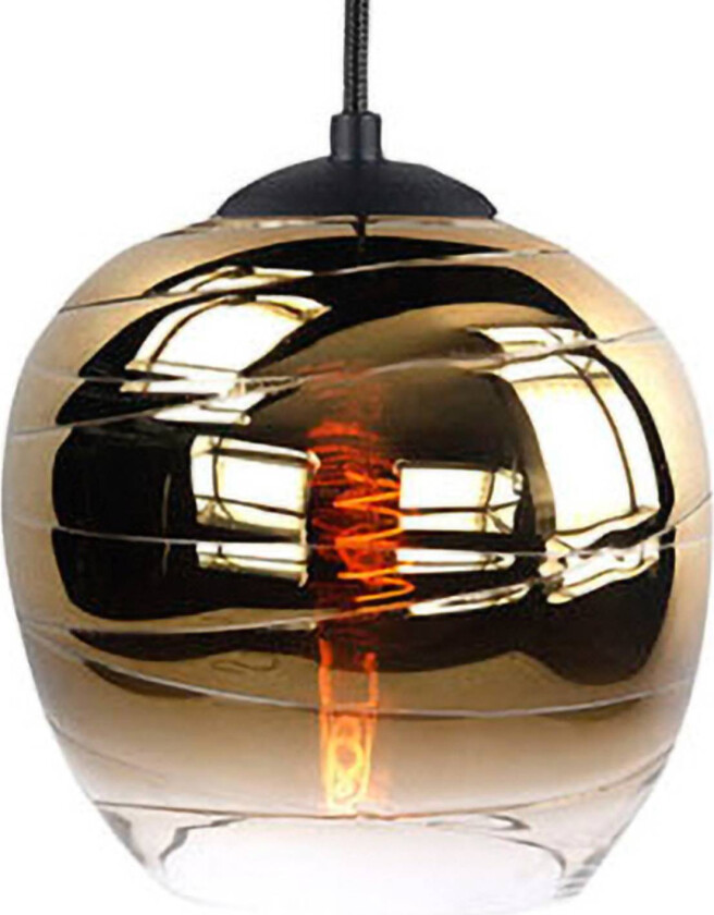 Fantasy Apple-lampeskjerm, gull, Ø 22 cm, glass