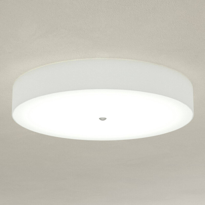 Moteriktig og diskré taklampe Alea, hvit