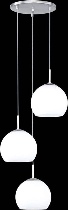 Hengelampe Bolero, 3-lyskilder, rund