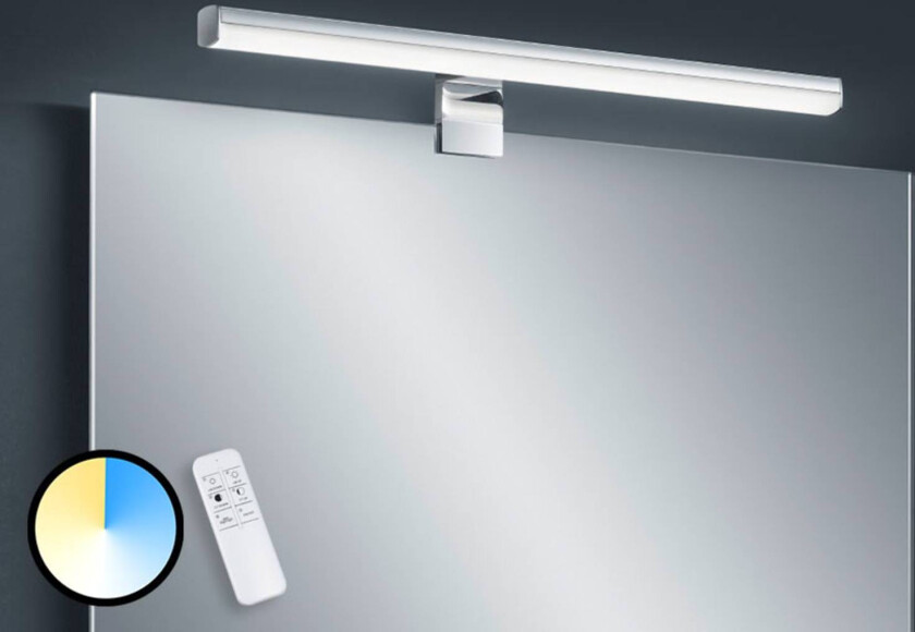 Gaia LED-speillampe fjernkontroll 49 cm
