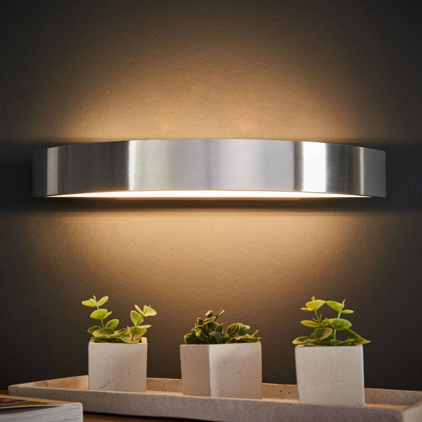 Yona LED-vegglampe, aluminium, 37,5 cm