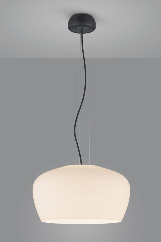 Veda hengelampe av opalglass, hvit