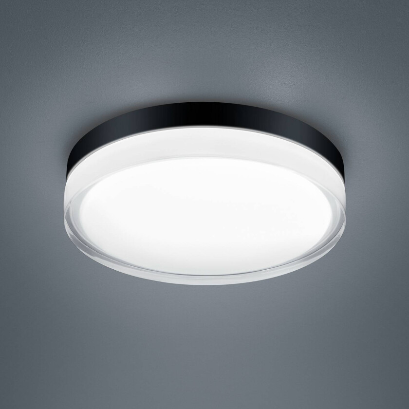 Tana LED-taklampe, svart, Ø 28 cm