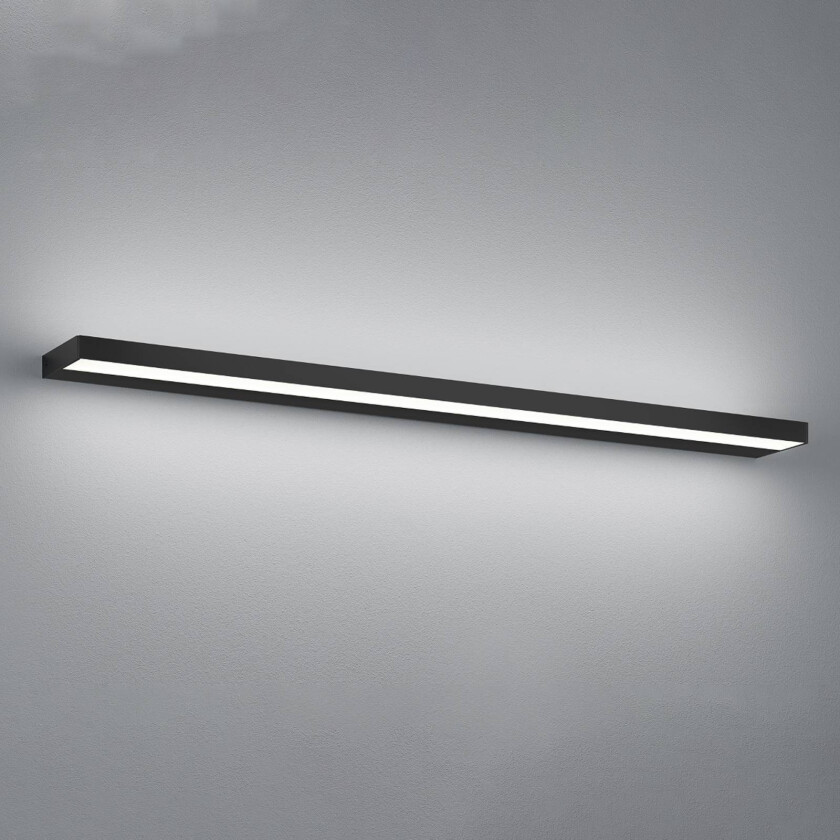 Slate LED-vegglampe, matt svart, 90 cm