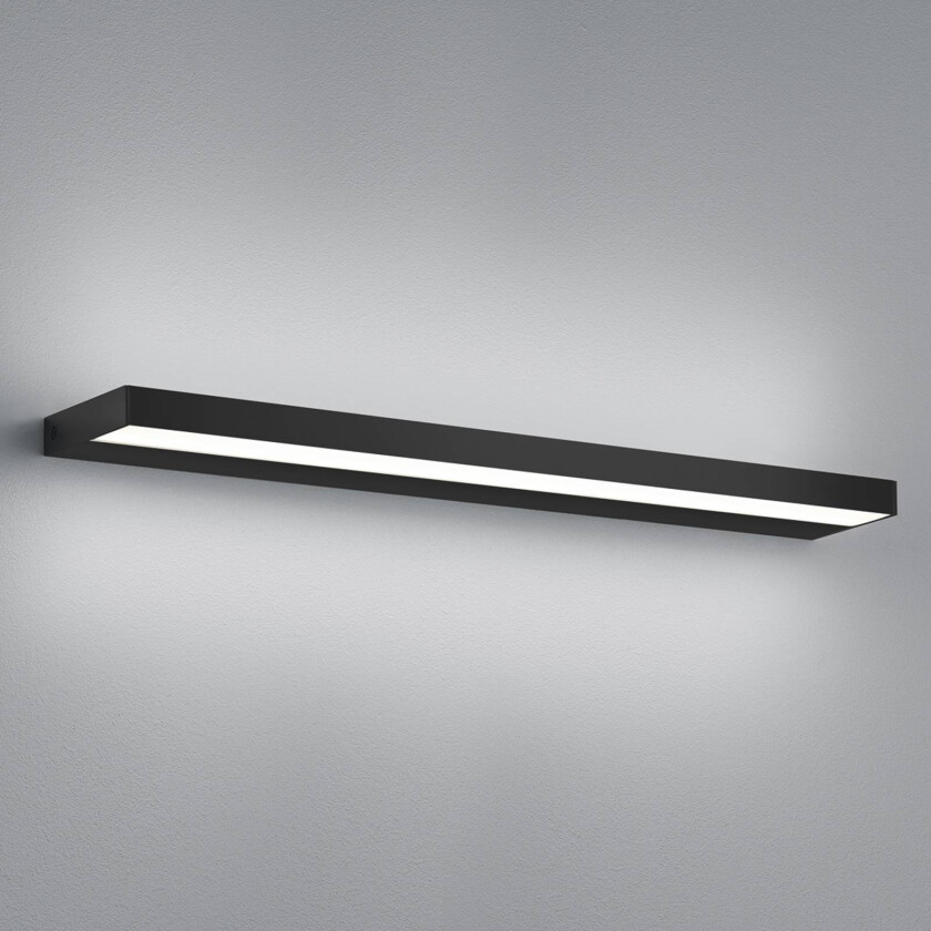 Slate LED-vegglampe, matt svart, 60 cm