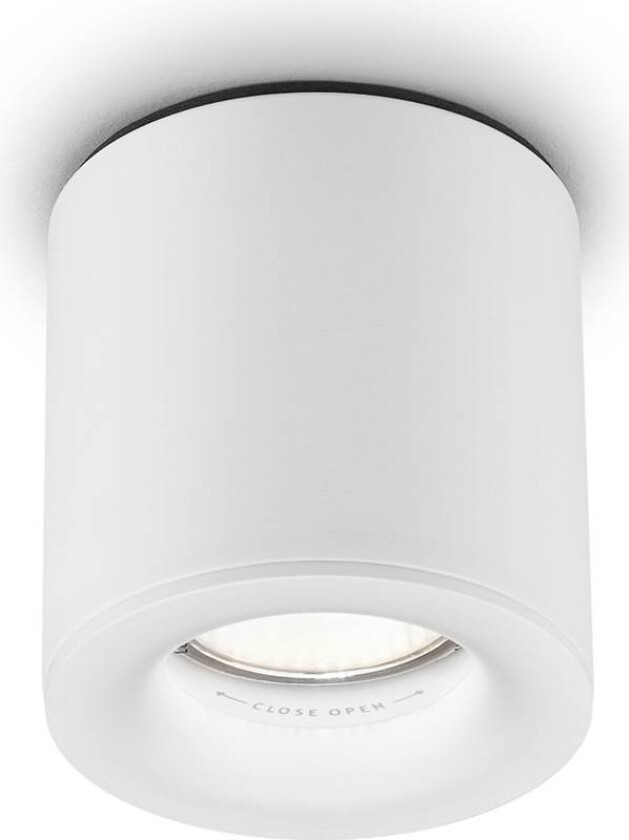 Lot utendørs taklampe, IP65, hvit