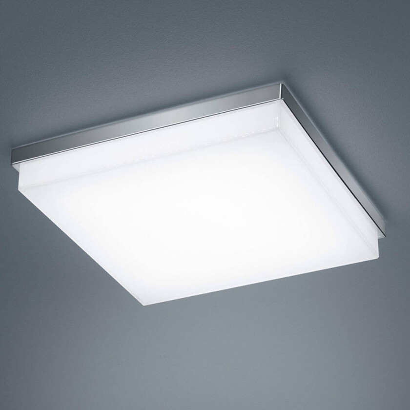 Cosi LED-taklampe, krom, 31,5x31,5 cm
