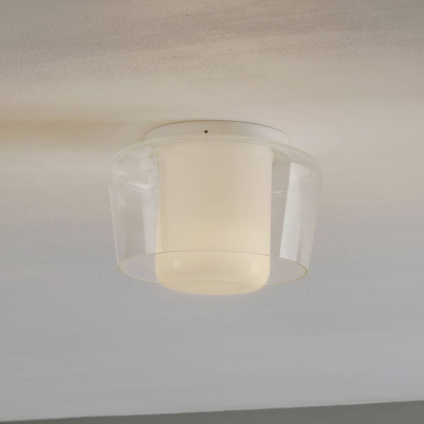 Canio taklampe av glass, klar utvendig
